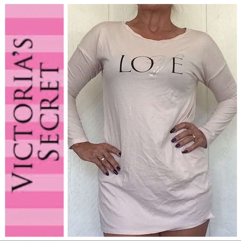 VICTORIAS SECRET PIMA COTTON LIGHTWEIGHT SLEEPSHIRT SMALL